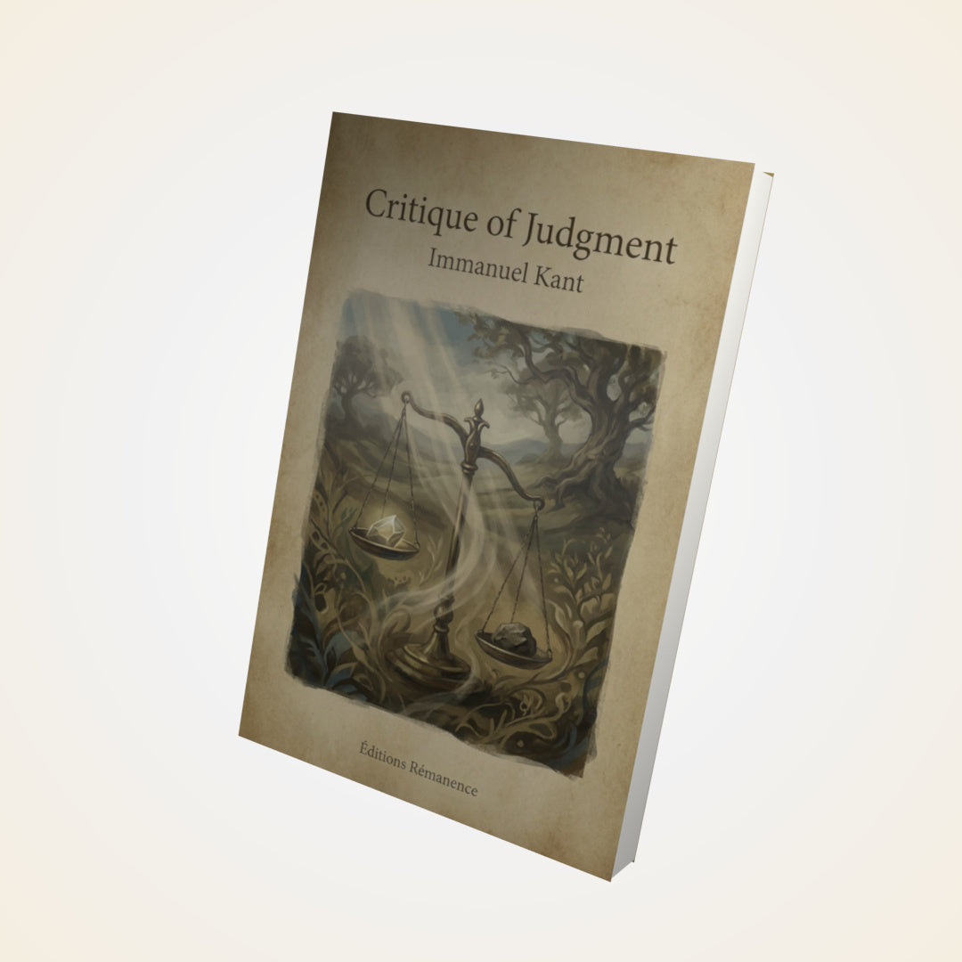 Livre Critique of Judgment – Immanuel Kant - Couverture 3D