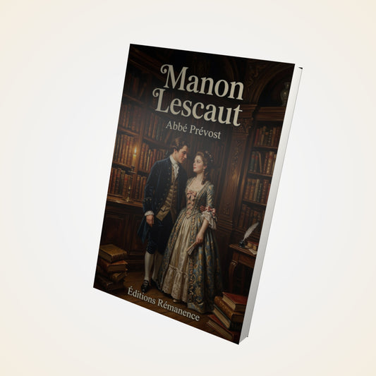 Livre Manon Lescaut – Abbé Prévost - Couverture 3D