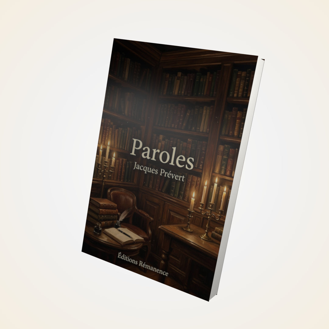 Livre Paroles – Jacques Prévert - Couverture 3D