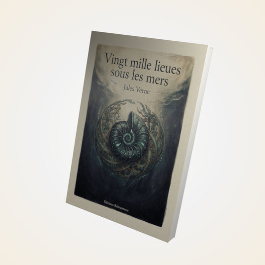Livre Vingt mille lieues sous les mers - Jules Verne - Couverture 3D