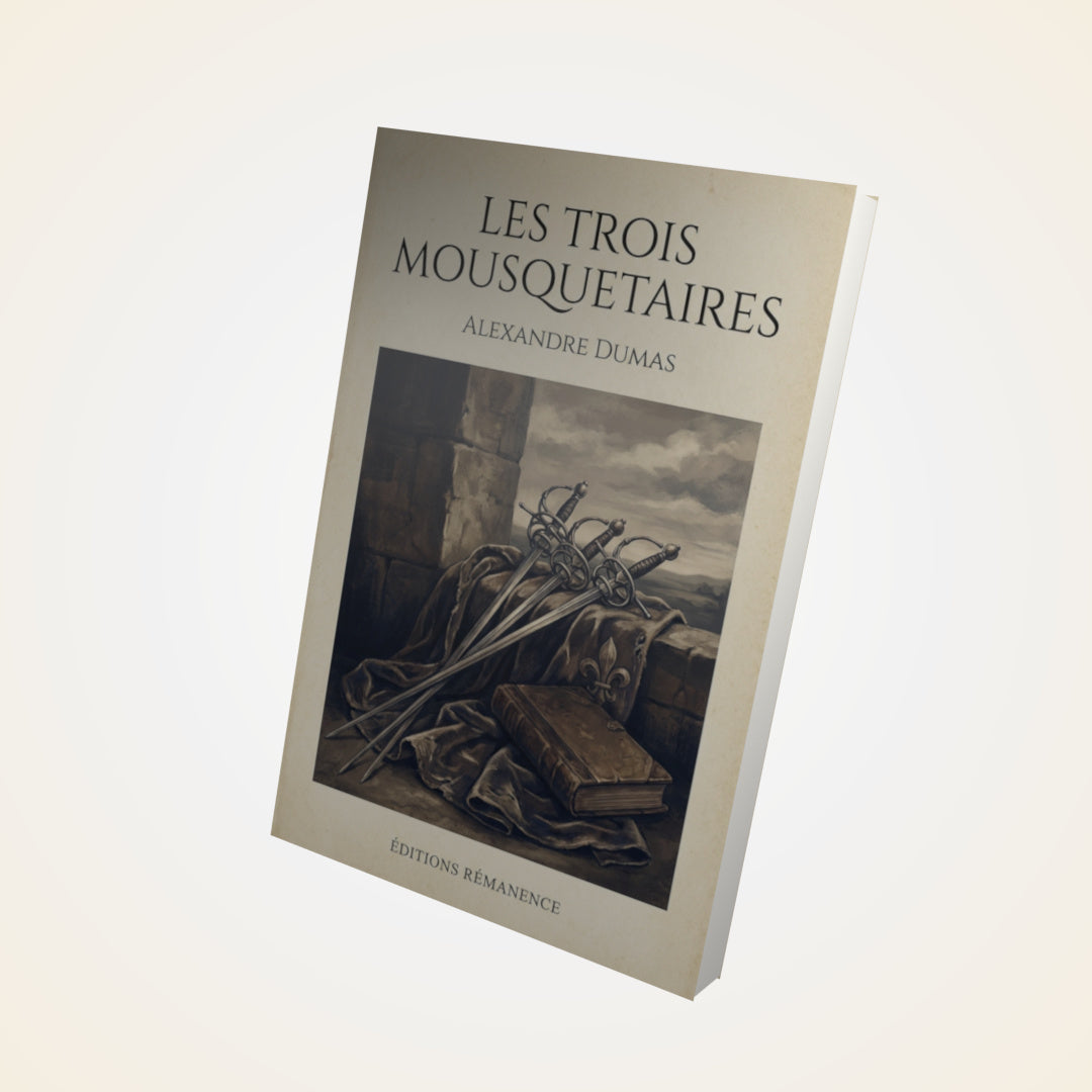 Livre Les Trois Mousquetaires-Alexandre Dumas - Couverture 3D