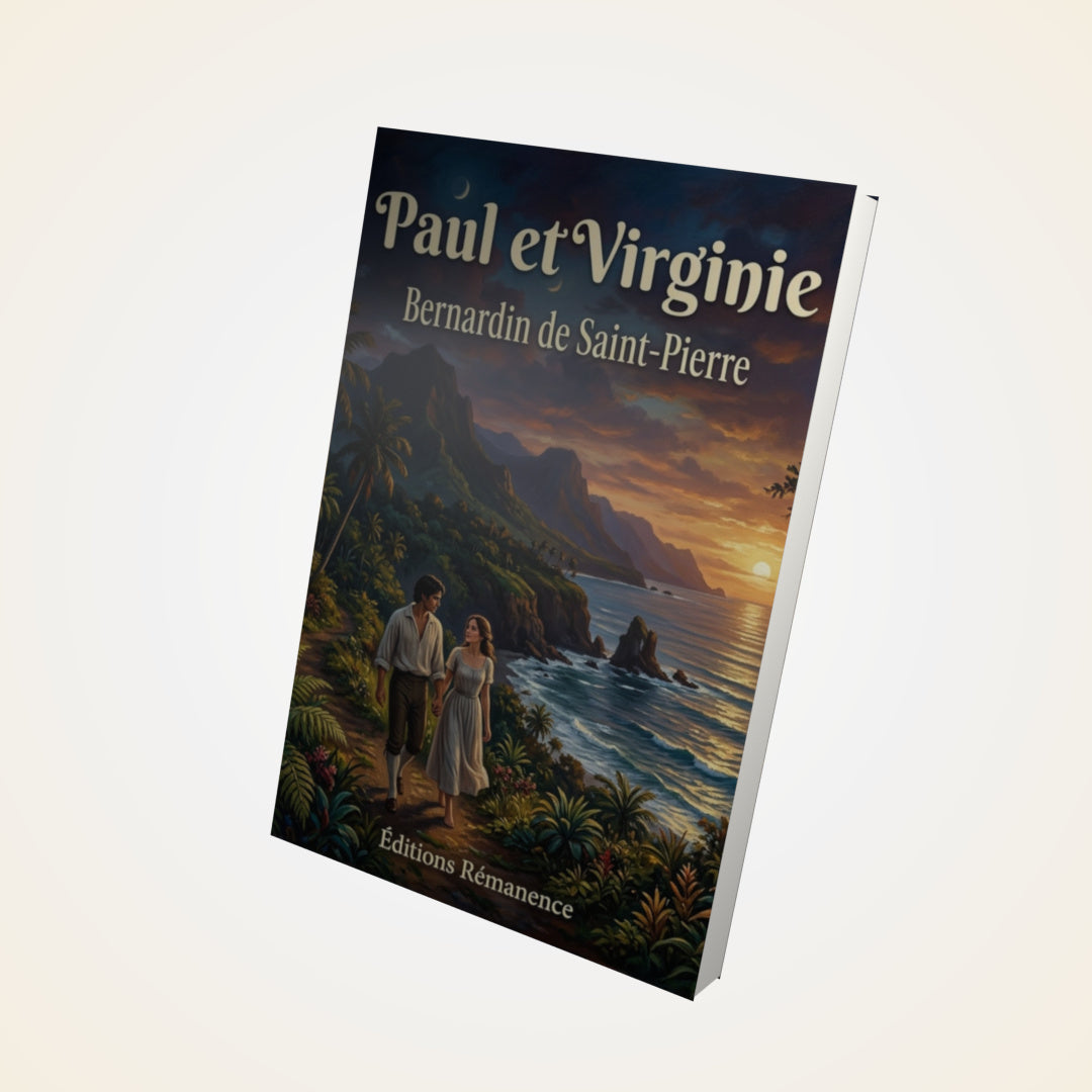 Livre Paul et Virginie - Jacques-Henri Bernardin de Saint-Pierre - Couverture 3D