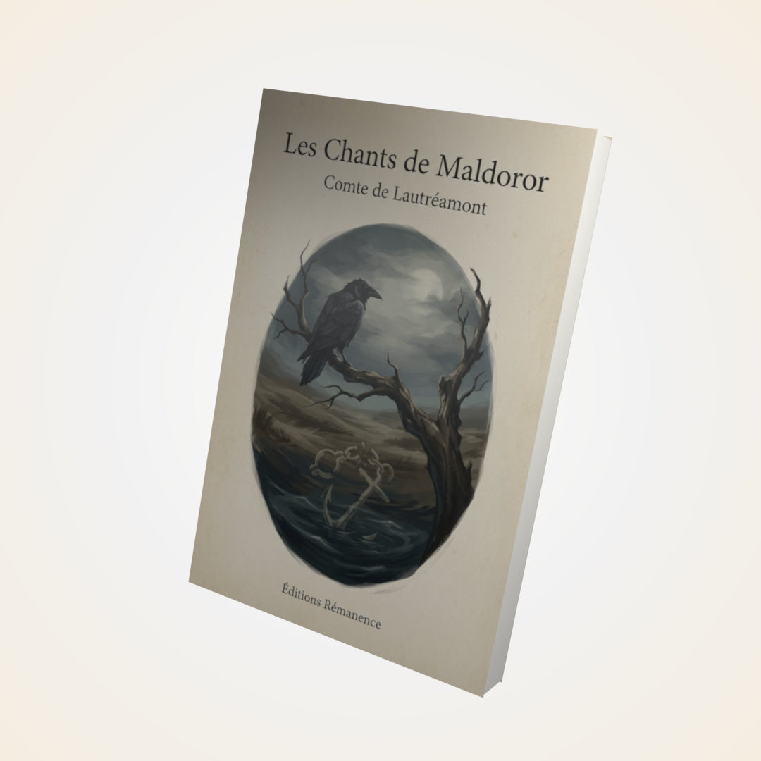 Livre Les Chants de Maldoror-Comte de Lautréamont - Couverture 3D