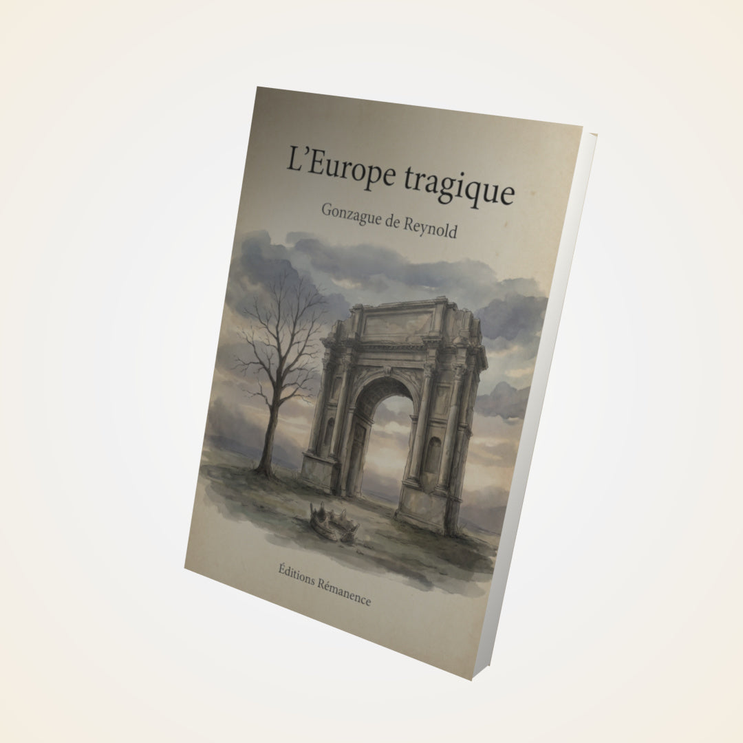 Livre L’Europe tragique – Gonzague de Reynold - Couverture 3D