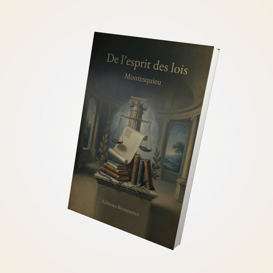 Livre De l’esprit des lois – Montesquieu - Couverture 3D