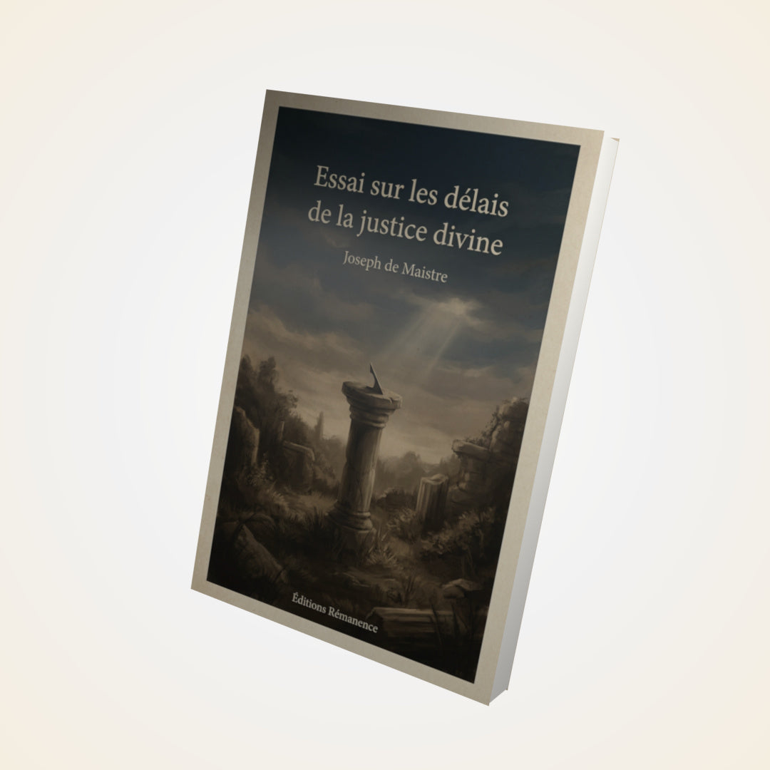 Livre Essai sur les délais de la justice divine dans la punition des coupables – Joseph de Maistre - Couverture 3D