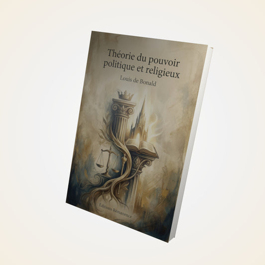 Livre Théorie du pouvoir politique et religieux – Louis de Bonald - Couverture 3D