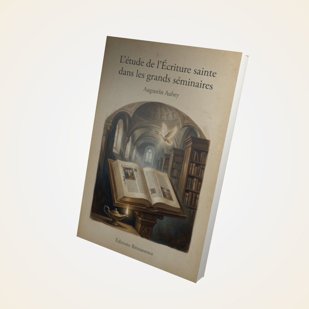 Livre L’étude de l’Écriture sainte dans les grands séminaires – Augustin Aubry - Couverture 3D