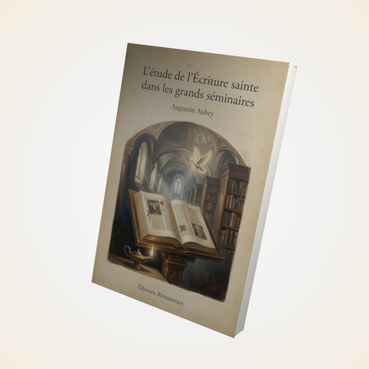 Livre L’étude de l’Écriture sainte dans les grands séminaires – Augustin Aubry - Couverture 3D