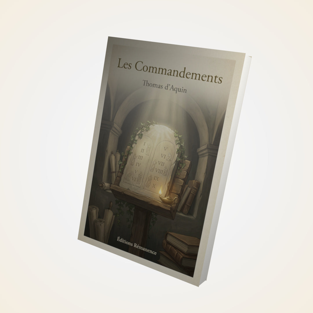 Livre Les Commandements – Thomas d’Aquin - Couverture 3D