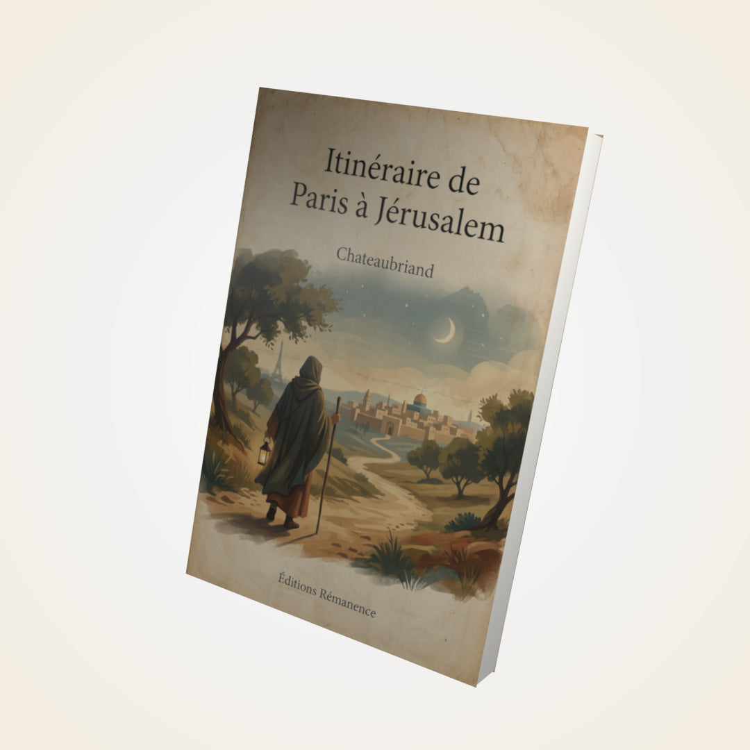 Livre Itinéraire de Paris à Jérusalem – Chateaubriand - Couverture 3D