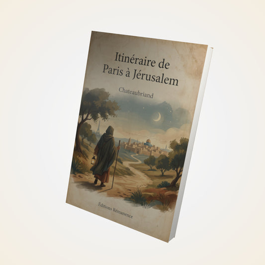 Livre Itinéraire de Paris à Jérusalem – Chateaubriand - Couverture 3D