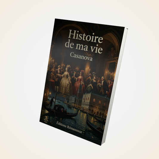 Livre Histoire de ma vie - Casanova - Couverture 3D