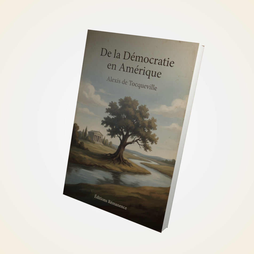 Livre De la Démocratie en Amérique – Alexis de Tocqueville - Couverture 3D