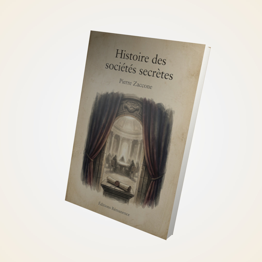 Livre Histoire des sociétés secrètes, politiques et religieuses – Pierre Zaccone - Couverture 3D