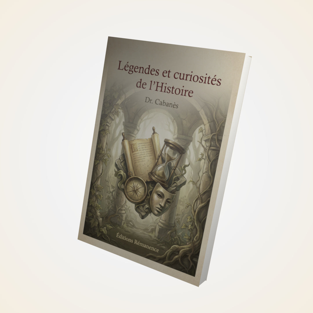 Livre Légendes et curiosités de l'Histoire – Dr. Cabanès - Couverture 3D