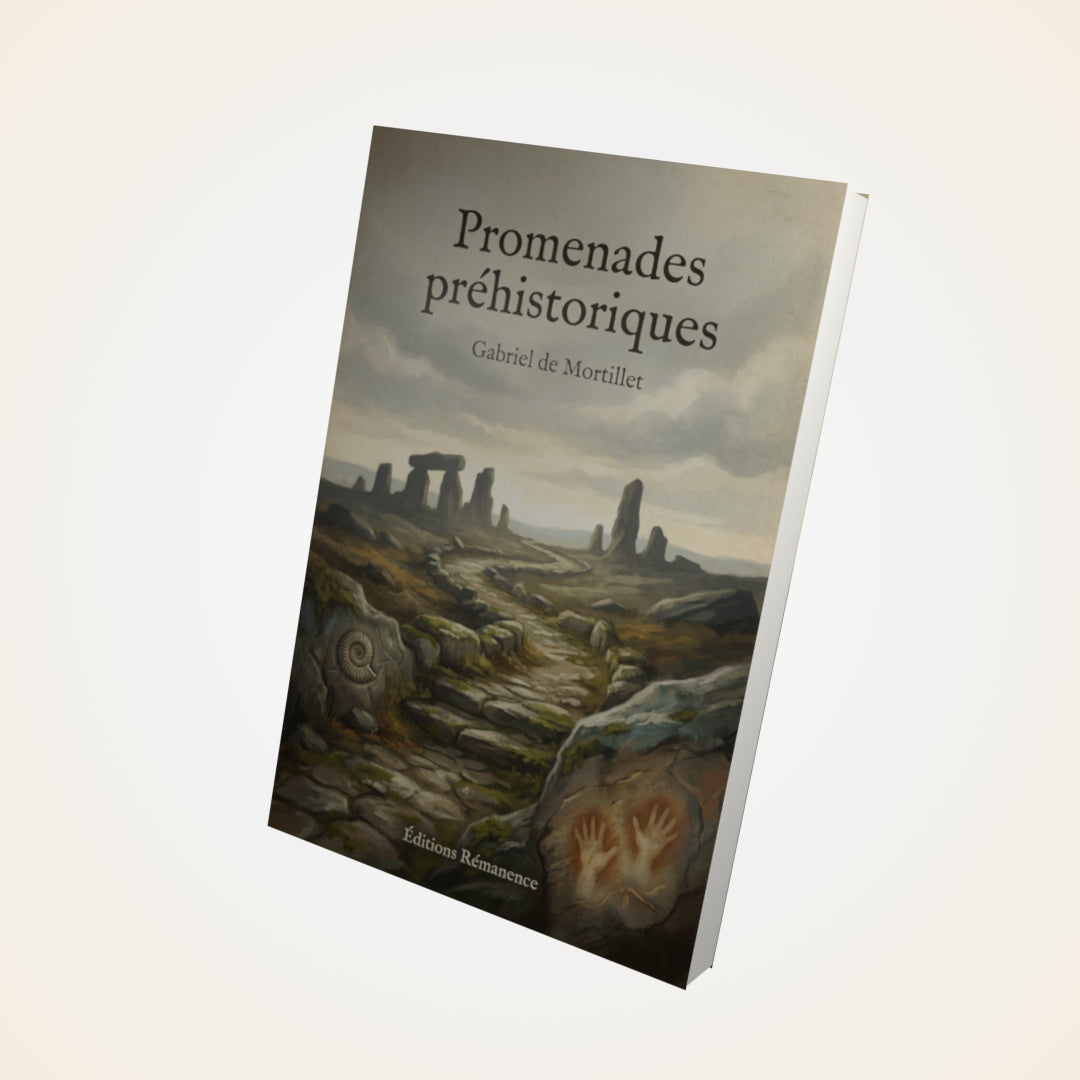 Livre Promenades préhistoriques – Gabriel de Mortillet - Couverture 3D
