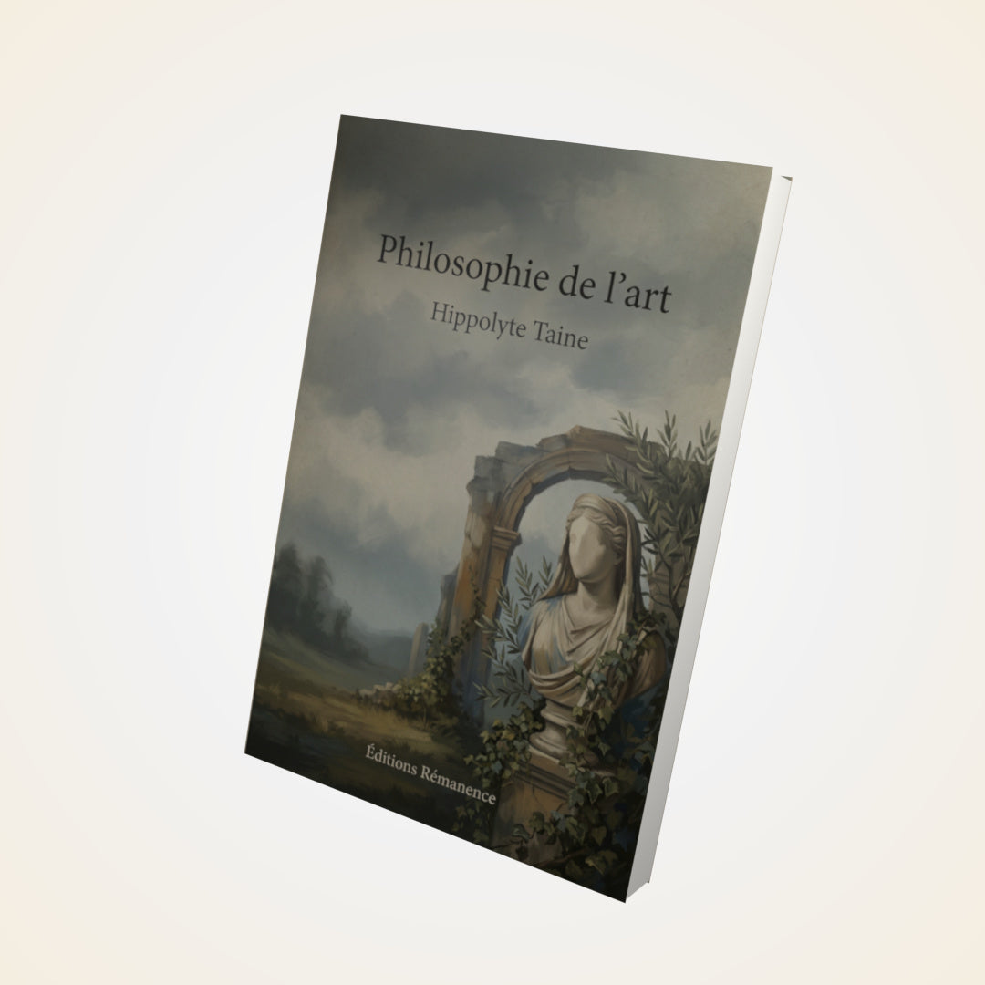 Livre Philosophie de l'art – Hippolyte Taine - Couverture 3D