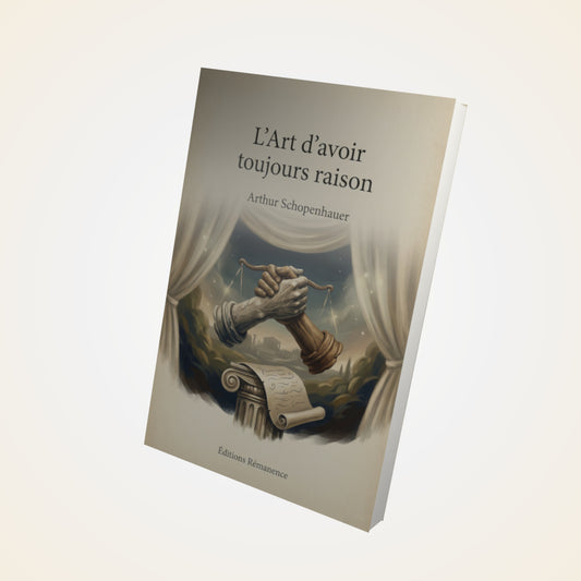 Livre L'Art d'avoir toujours raison – Arthur Schopenhauer - Couverture 3D