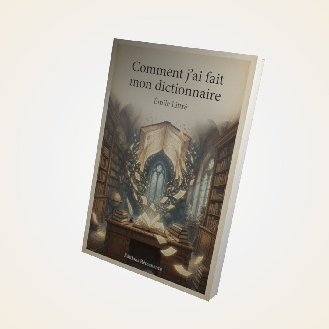 Livre Comment j'ai fait mon dictionnaire – Émile Littré - Couverture 3D