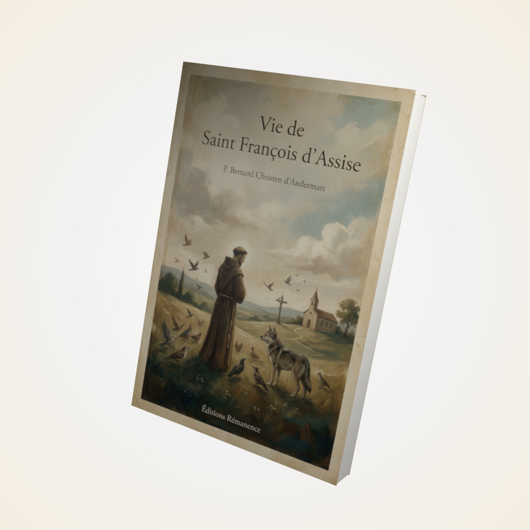 Livre Vie de Saint François d'Assise – P. Bernard Christen d'Andermatt - Couverture 3D
