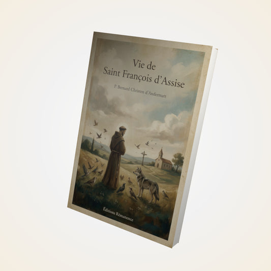 Livre Vie de Saint François d'Assise – P. Bernard Christen d'Andermatt - Couverture 3D