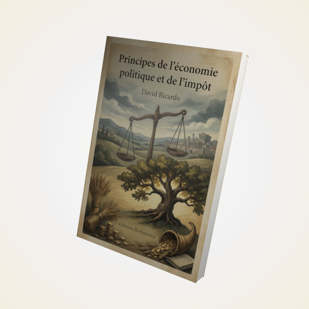 Livre Principes de l’économie politique et de l’impôt – David Ricardo - Couverture 3D