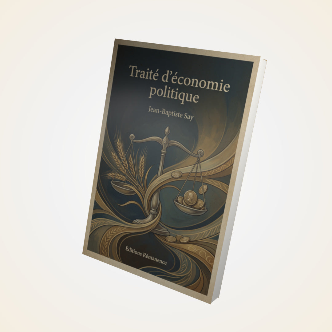 Livre Traité d’économie politique – Jean-Baptiste Say - Couverture 3D