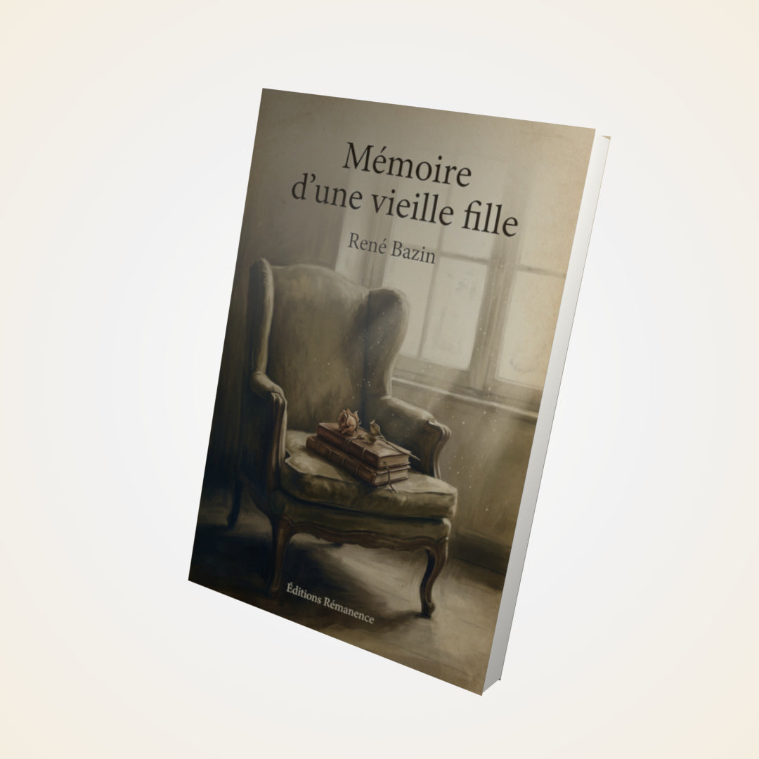 Livre Mémoire d’une vieille fille – René Bazin - Couverture 3D