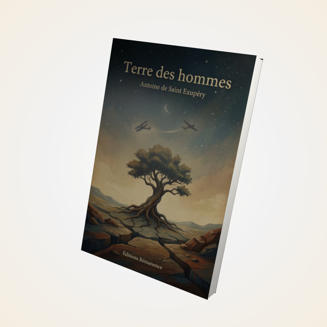 Livre Terre des hommes – Antoine de Saint Exupéry - Couverture 3D
