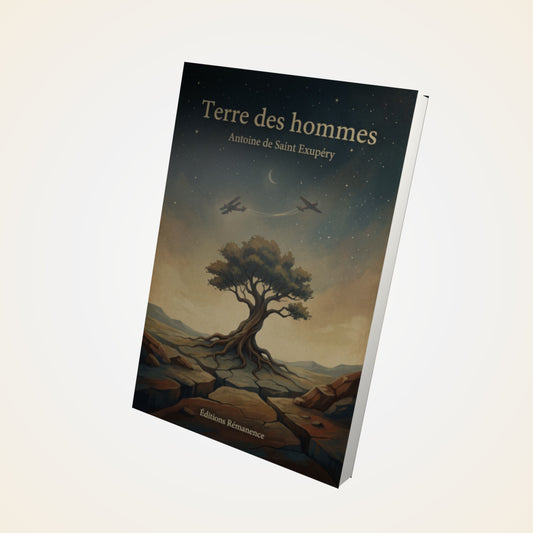 Livre Terre des hommes – Antoine de Saint Exupéry - Couverture 3D