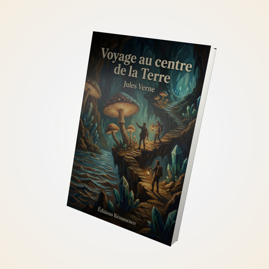 Livre Voyage au Centre de la Terre - Jules Verne - Couverture 3D