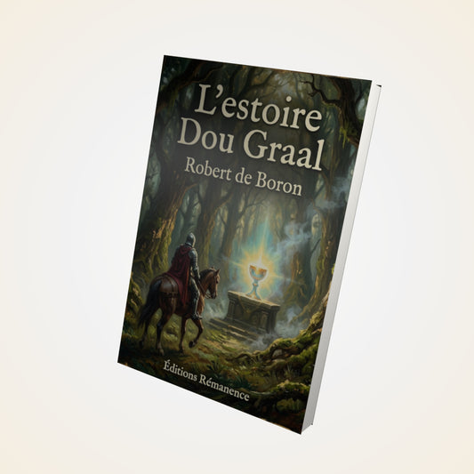 Livre Romanz De L'estoire Dou Graal - Robert de Boron - Couverture 3D