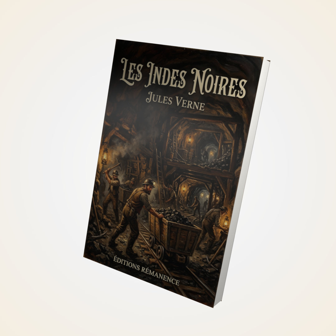 Livre Les Indes Noires - Jules Verne - Couverture 3D
