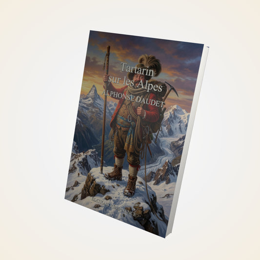 Livre Tartarin sur les Alpes - Alphonse Daudet - Couverture 3D