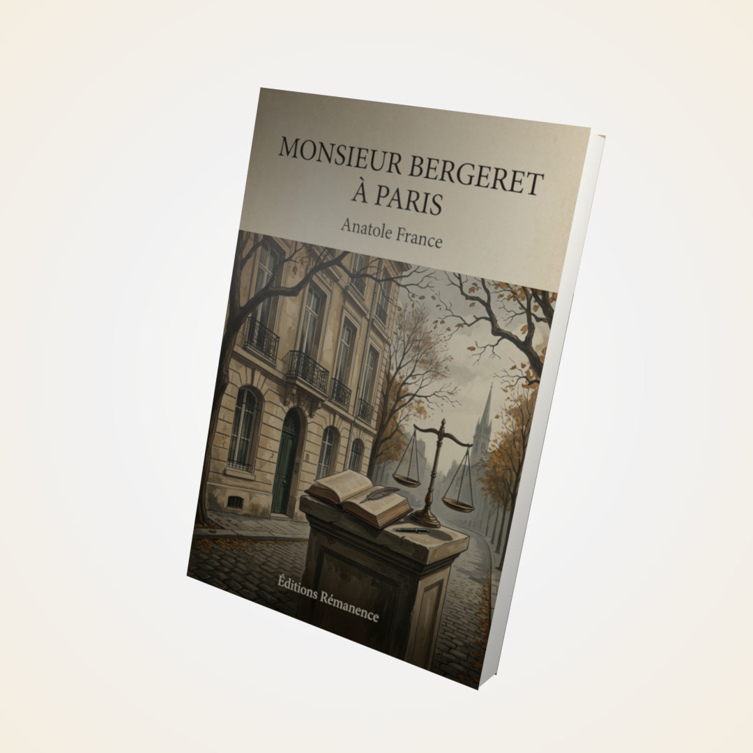 Livre Monsieur Bergeret à Paris - Anatole France - Couverture 3D