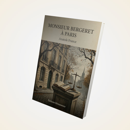 Livre Monsieur Bergeret à Paris - Anatole France - Couverture 3D