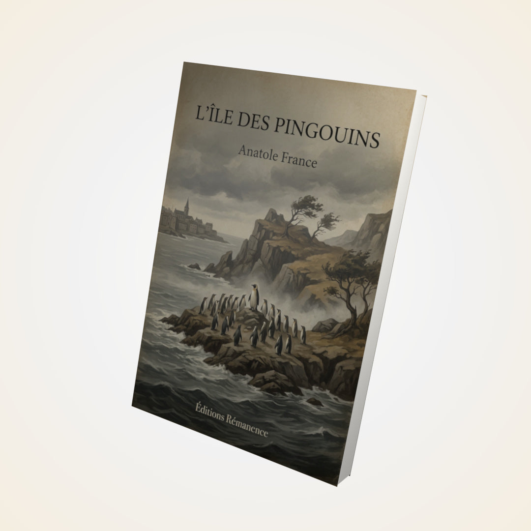 Livre L’Île des Pingouins - Anatole France - Couverture 3D