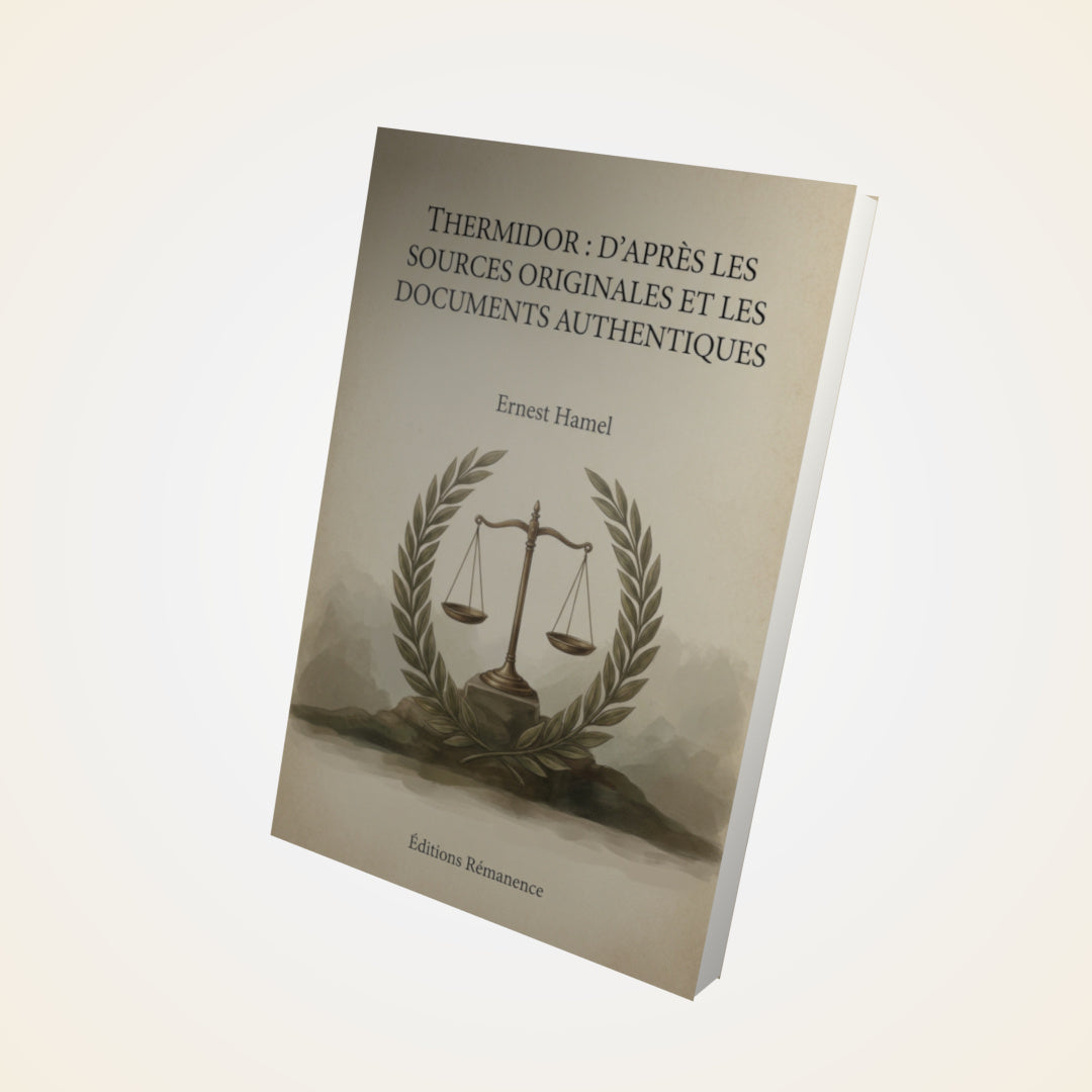 Livre Thermidor : d'après les sources originales et les documents authentiques - Ernest Hamel - Couverture 3D