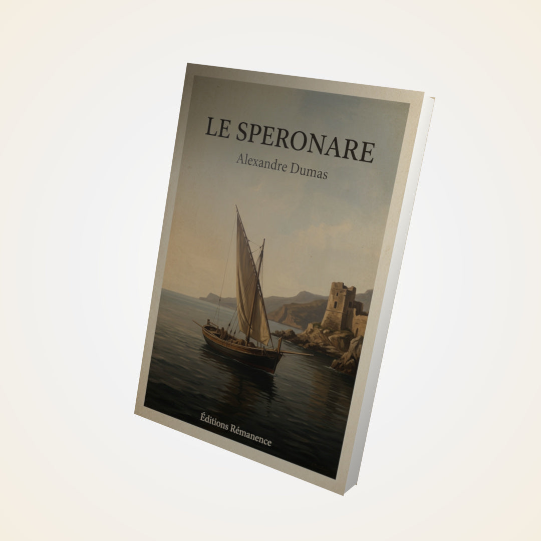Livre Le Speronare - Alexandre Dumas - Couverture 3D
