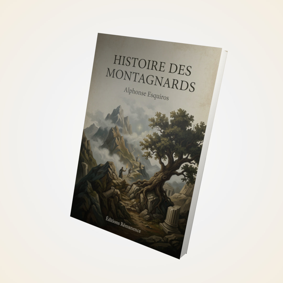Livre Histoire des Montagnards - Alphonse Esquiros - Couverture 3D