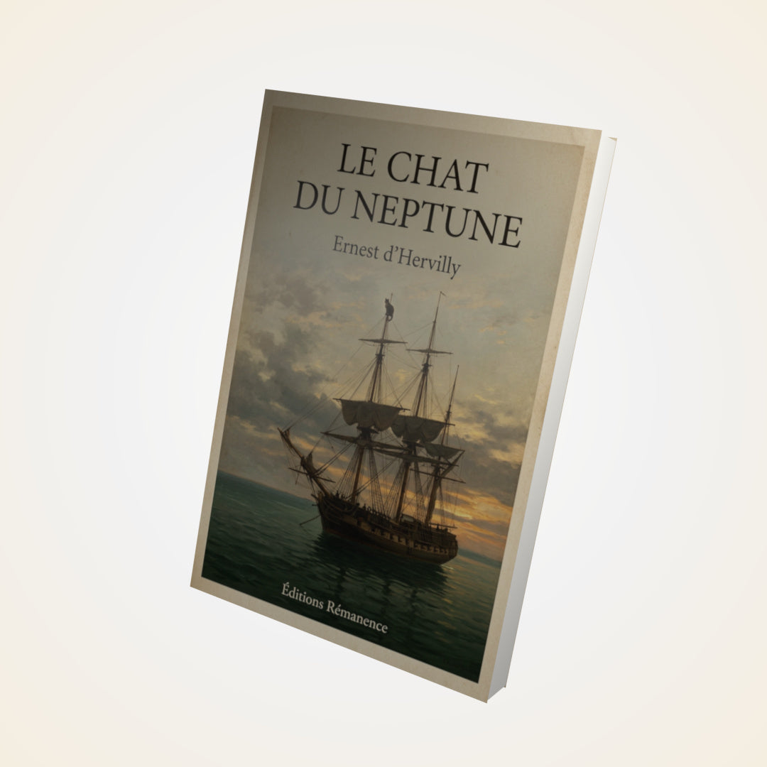 Livre Le Chat du Neptune - Ernest d’Hervilly - Couverture 3D