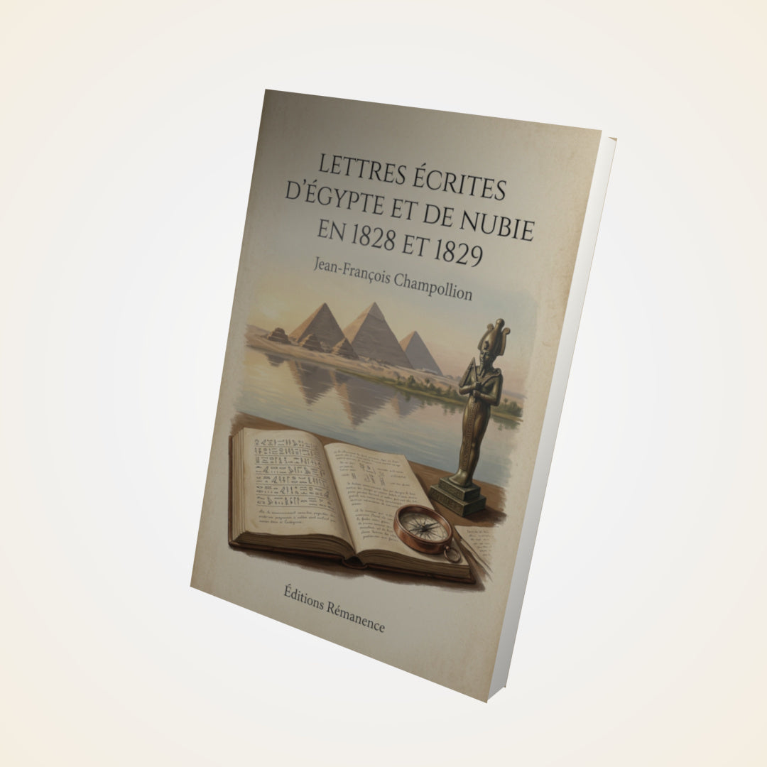 Livre Lettres écrites d'Égypte et de Nubie en 1828 et 1829 - Jean-François Champollion - Couverture 3D
