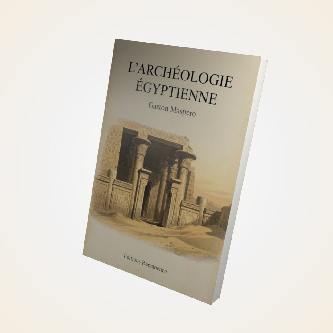 Livre L'archéologie égyptienne - Gaston Maspero - Couverture 3D