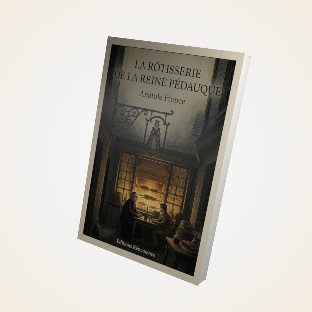 Livre La rôtisserie de la Reine Pédauque - Anatole France - Couverture 3D