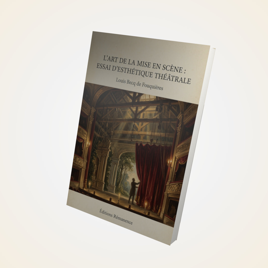 Livre L'art de la mise en scène : Essai d'esthétique théâtrale - Louis Becq de Fouquières - Couverture 3D