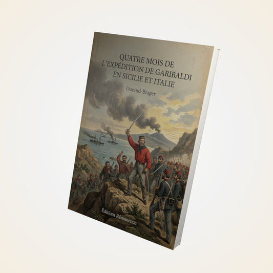 Livre Quatre mois de l'expédition de Garibaldi en Sicilie et Italie - Durand-Brager - Couverture 3D