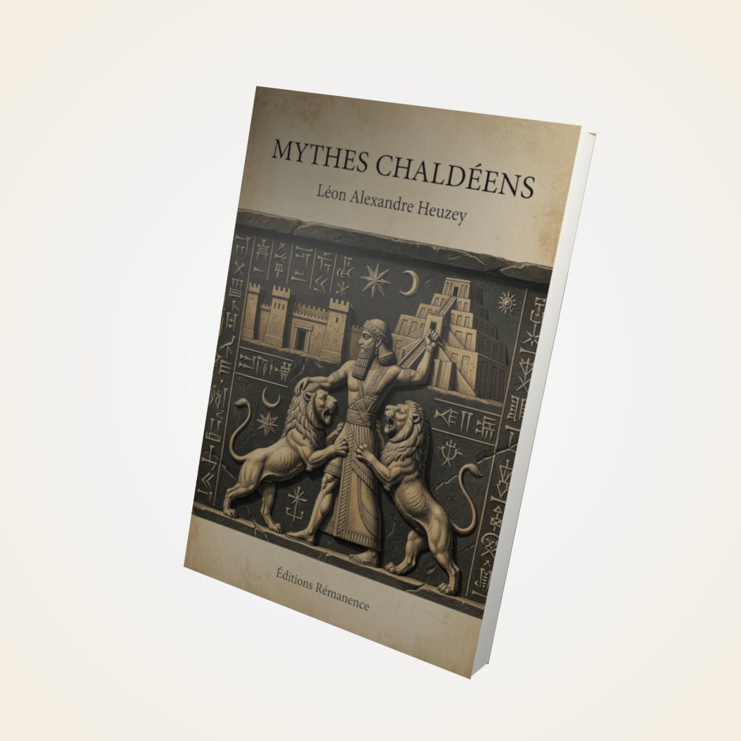 Livre Mythes chaldéens - Léon Alexandre Heuzey - Couverture 3D
