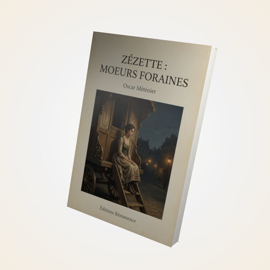 Livre Zézette : moeurs foraines - Oscar Méténier - Couverture 3D