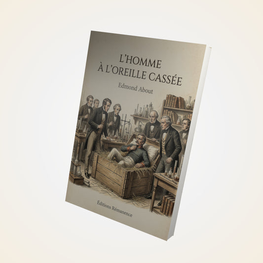 Livre L'homme à l'oreille cassée - Edmond About - Couverture 3D